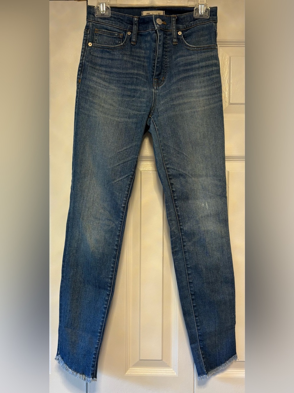 Madewell Women's Straight Leg Jeans in Dark Blue Wash